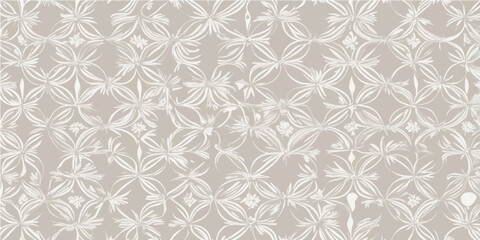 Vintage beige damask seamless floral pattern vector illustration for elegant wallpaper textile decor and antique fabric backdrop design © nur