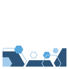 Modern Hexagon Footer