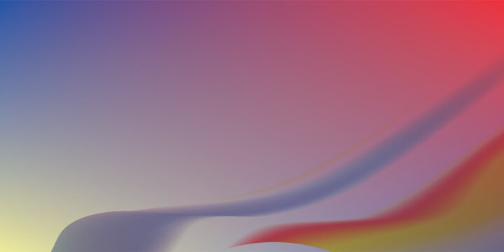 Elegant Abstract Wave Background in blue, red, yellow, and orange, Amazing Web Design Element or Digital Art Display. New esp vector