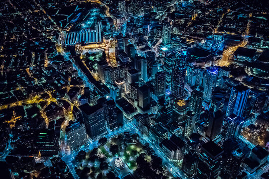 Sydney From the Air Vivid Festival