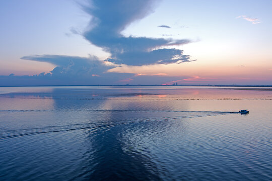Sunset on Mobile Bay, Alabama