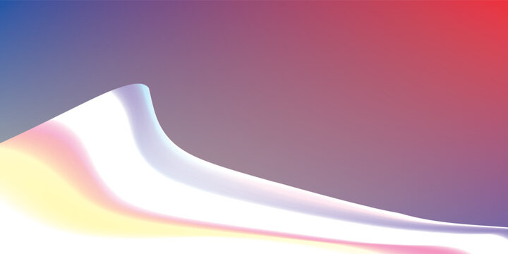 Elegant Abstract Wave Background in blue, red, yellow, and orange, Amazing Web Design Element or Digital Art Display. New esp vector