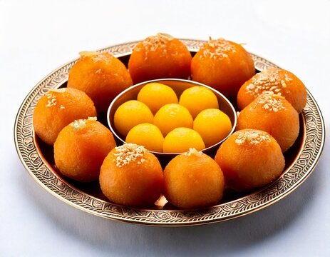 ndian sweet motichoor laddoo or Bundi laddu made of gram flour very small balls or boondis .jpg