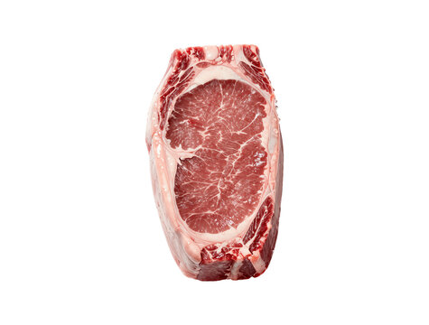 Striploin Steak Whole Isolated on Transparent Background