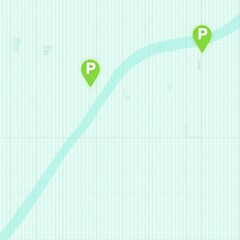 Smartphone interface showing real-time parking availability on city map