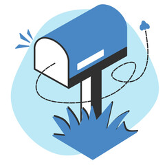 Empty Mailbox No Email Inbox Illustration