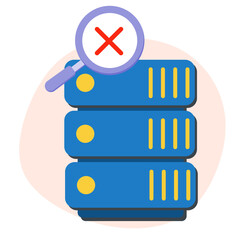 No Internet Connection Server or Network Error Illustration