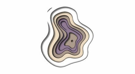 Abstract layered design with organic shapes and muted tones