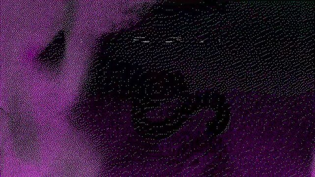 Artistic Abstract Overlay with Analog Film Grain and Dithering