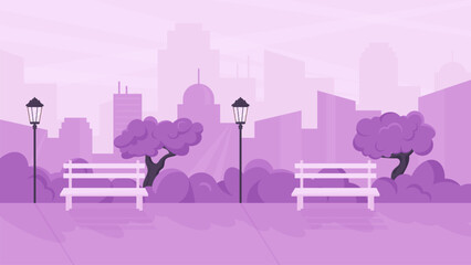 lavender city illustration