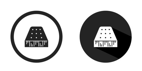 Bed logo. Bed icon vector design black color. Stock vector.