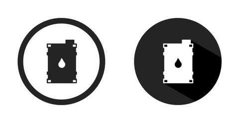 Oil barrel logo. Oil barrel icon vector design black color. Stock vector.