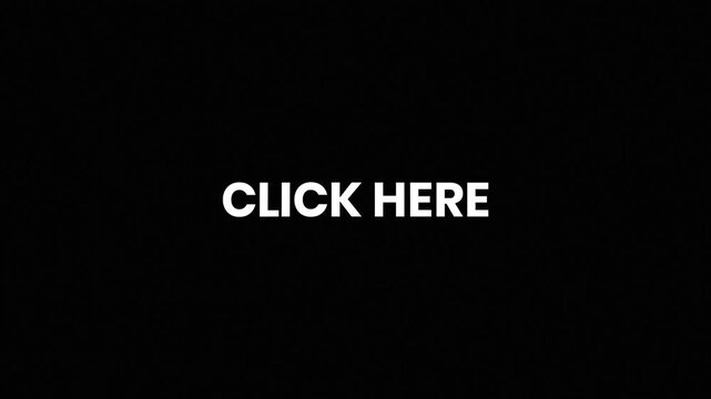 Click Here Liquid Glitch Text Animation 4K for Website Navigation and Digital Marketing CTA