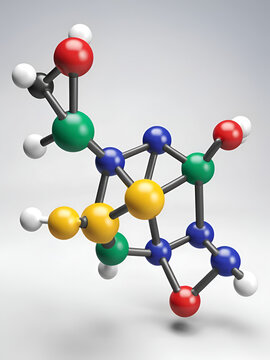 clonidine hydrochloride molecule, molecular structure, hydrochloride salt form of clonidine, 3d model, Structural Chemical Formula and Atoms with Color Coding