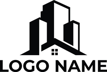 Vector Real estate building logo design