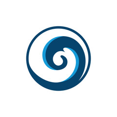 Wave logo design template illustration vector