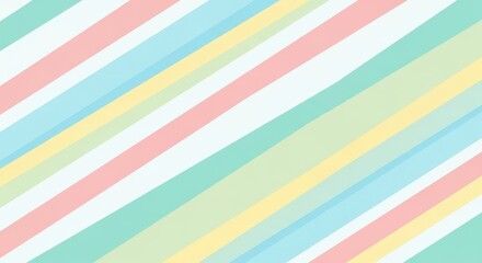 Diagonal stripes in soft pastel colors abstract background
