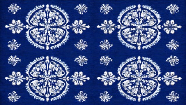 Blue Christmas snowflake pattern background winter holiday decoration