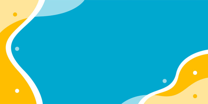minimal elegant blue and yellow shape abstract background for banner, poster, brochure, website. vector illustration	