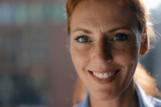 Portrait of smiling businesswoman