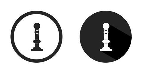 Street light logo. Street light icon vector design black color. Stock vector.