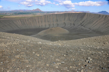 Hverfjall crater in Myvatn National Park in Iceland © PYTeyssier