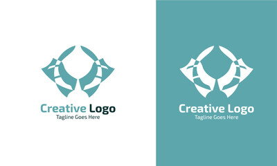Unique suitable symbol logo technology for digital brands