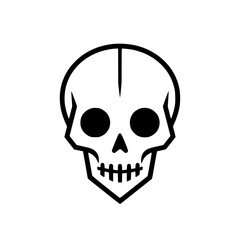 Obraz premium human skull vector illustration