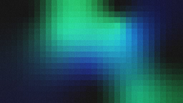 Abstract grid background featuring a smooth color gradient of fresh mint green and deep navy blue, blended with subtle grainy noise texture.