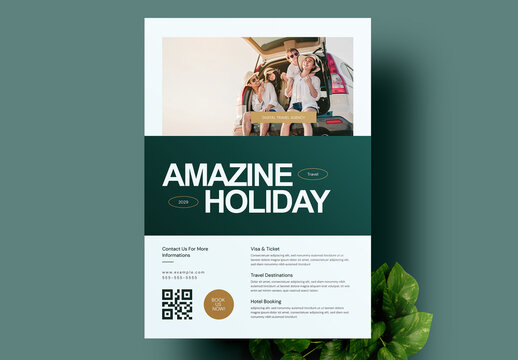 Travel Promotional Flyer Template