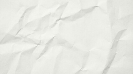 Fototapeta premium Abstract close-up of a white crumpled paper texture, featuring subtle shadows and delicate creases, perfect for rustic backgrounds, graphic design elements, or artistic overlays