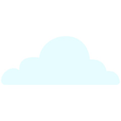 Very pale blue cloud ideal for ultra-soft sky designs, minimal weather graphics, barely visible atmospheric elements, and delicate backgrounds with clean contemporary flat style.