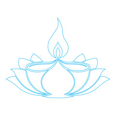 Diwali Diya, a traditional oil lamp which is an important symbol in the Diwali festival