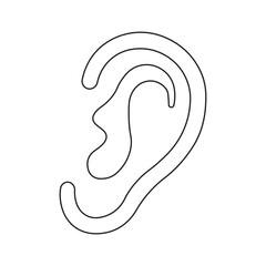 illustration of a human ear
