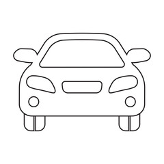icon or vector illustration of a car