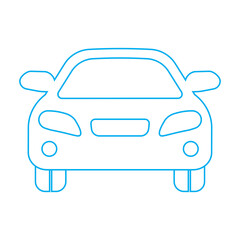 icon or vector illustration of a car