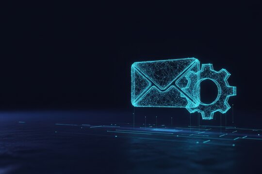 digital crm system enables email marketing automation, streamlining communication workflow with ai technology for business process optimization via data tracking