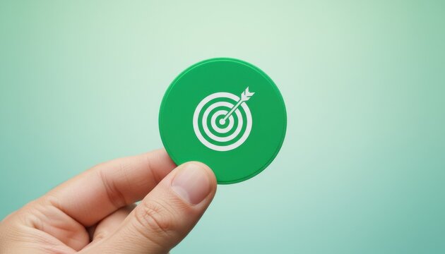 target bullseye goal objective planning strategy precision sharpened marketing corporate symbol concept achievement success.