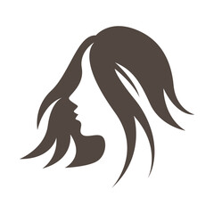 Beautiful woman hair icon