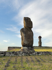 Ahu Tahai and Ahu Koteriku, Moai of Tahai Ceremonial Village, Easter Island