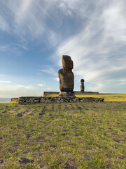 Ahu Tahai and Ahu Koteriku, Moai of Tahai Ceremonial Village, Easter Island