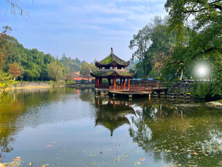 The Pavilion at Dazu Rock Carvings, Baoding Mountain, Chongqing, China