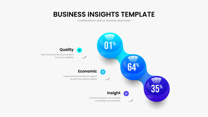 Plakat Colorful Briefing Three Step Diagram Frame Template. Creative Solution 3 Option Graph Slideshow Layout. Medical Profile Presentation Design Vector Illustration.