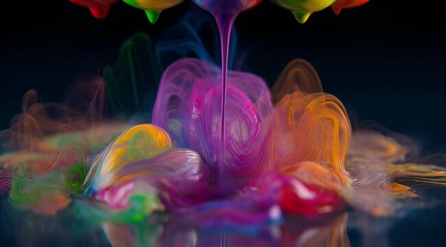 abstract blue background with bubbles