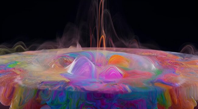 abstract blue background with bubbles