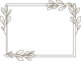 Obraz premium Elegant floral border designs for invitations and cards