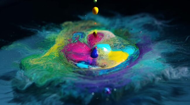 abstract blue background with bubbles
