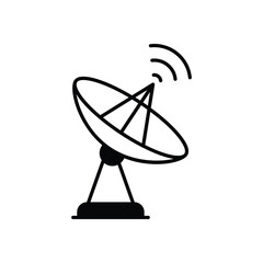 Dish Antenna vector icon
