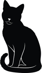 Black cat silhouette vector © artisyancanvas