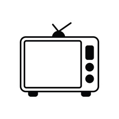 Old Television vector icon